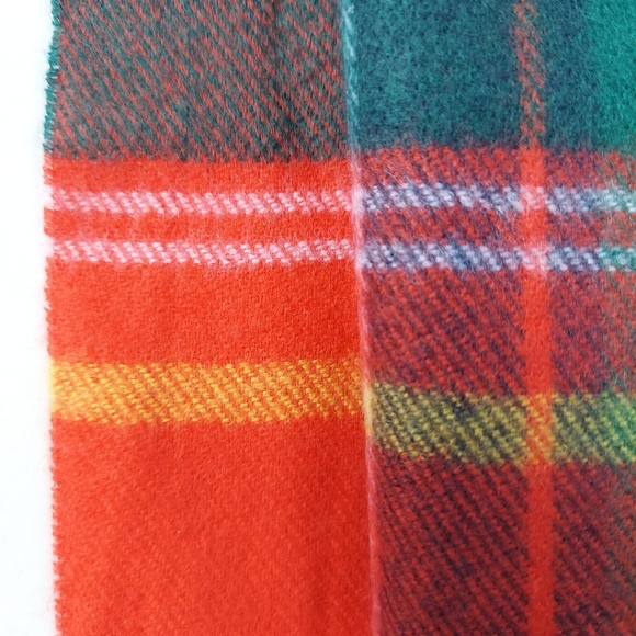 Cashmere Feel Classic Scarf Red Multicolor Plaid Winter Scarf Soft New Warm - Picture 10 of 12